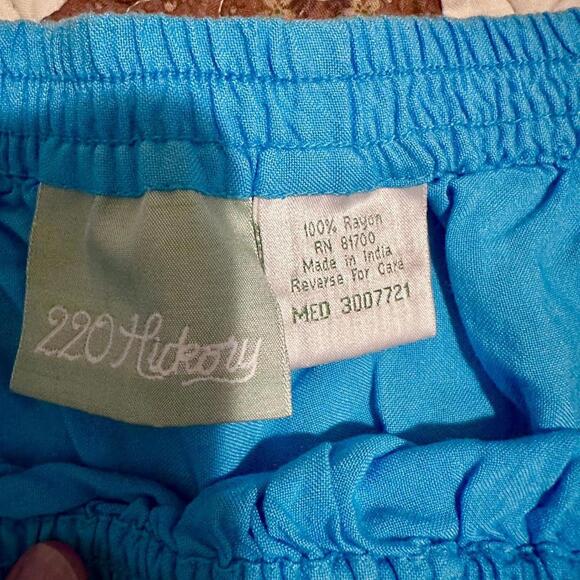 Blue boho floral cottagecore fairy patchwork quilted maxi skirt size M - Picture 4 of 4